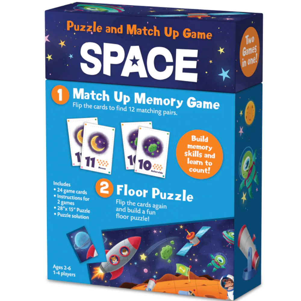 Peaceable Kingdom Puzzle and Match Up Game Space 2