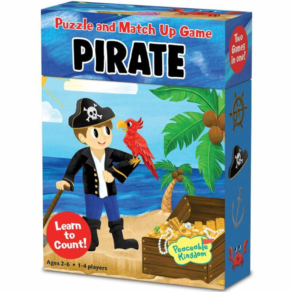 Peaceable Kingdom Puzzle and Match Up Game Pirate