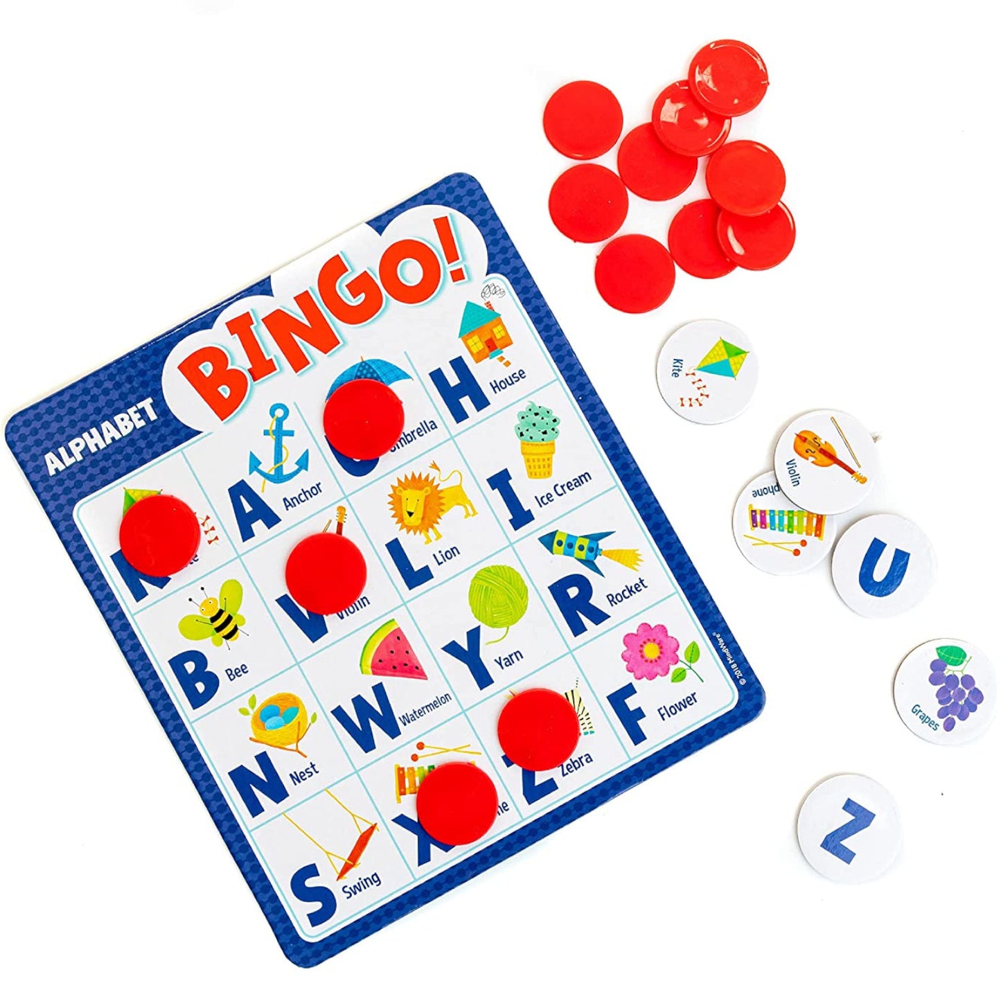 Peaceable Kingdom Alphabet Bingo Upper Case Letters 1