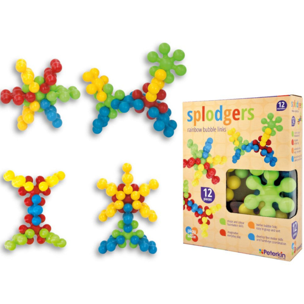 Peterkin Splodgers Rainbow Bubble Links 12pc 1