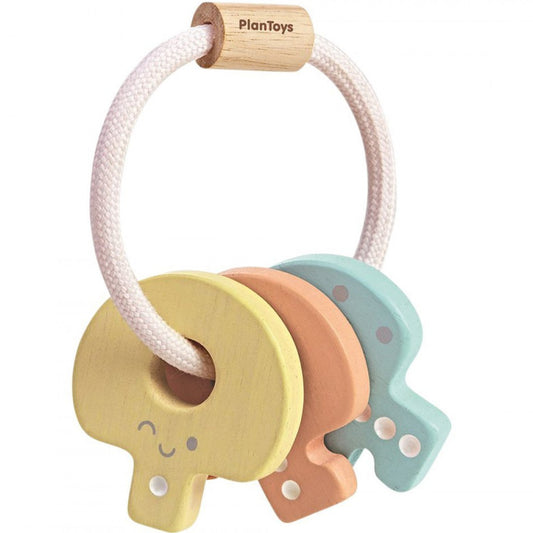 Plan Toys Key Rattle Pastel Wooden