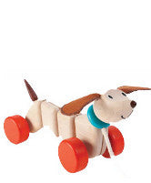 Plan Toys Pull Along Happy Puppy Wooden