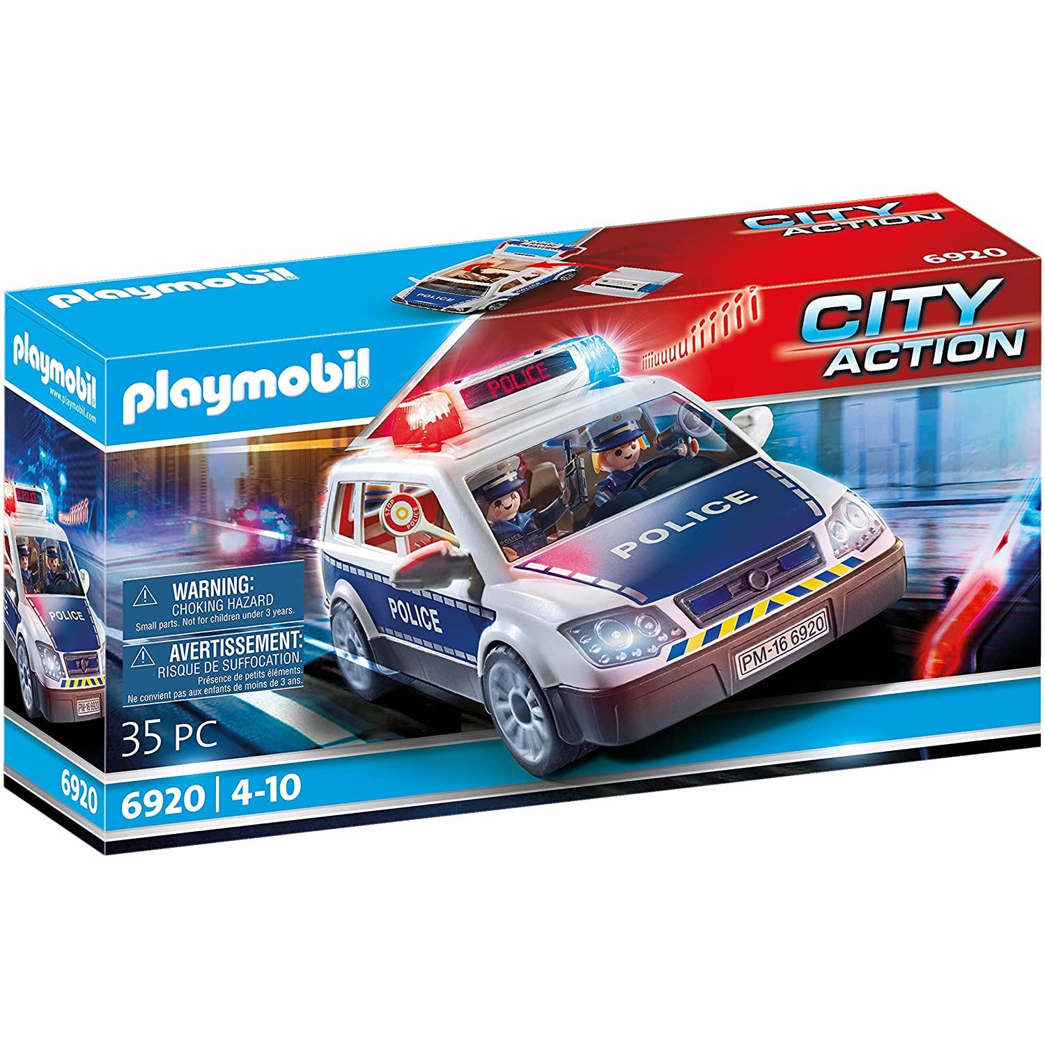 Playmobil Police Car with Lights and Sound
