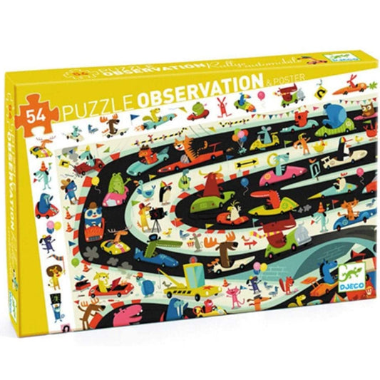 Djeco Puzzle Observation Car Rally 54pc