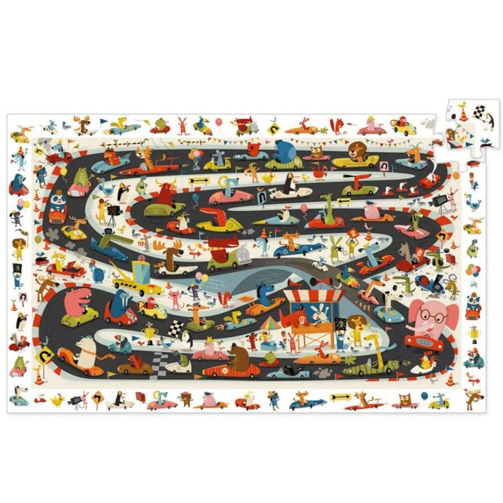Djeco Puzzle Observation Car Rally 54pc 1