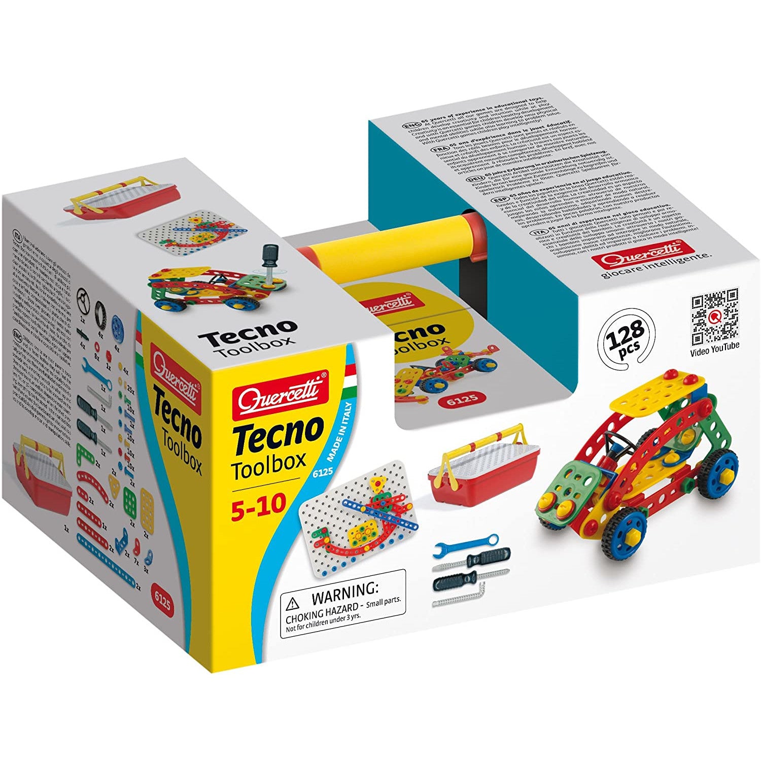 Quercetti Tecno Toolbox 128pc