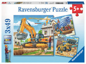 Ravensburger Puzzle Large Construction Vehicles 3x49pc