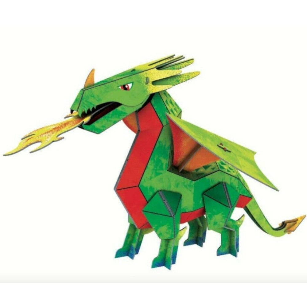 Sassi Puzzle 3D Dragon 55pc and Book Set 1