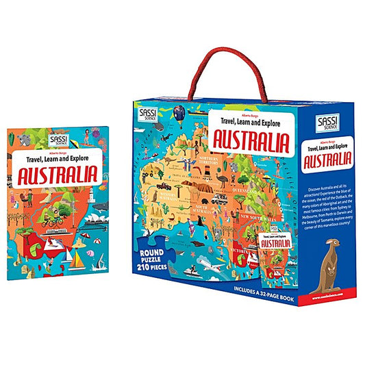 Sassi Puzzle Australia Travel Learn & Explore 210pc