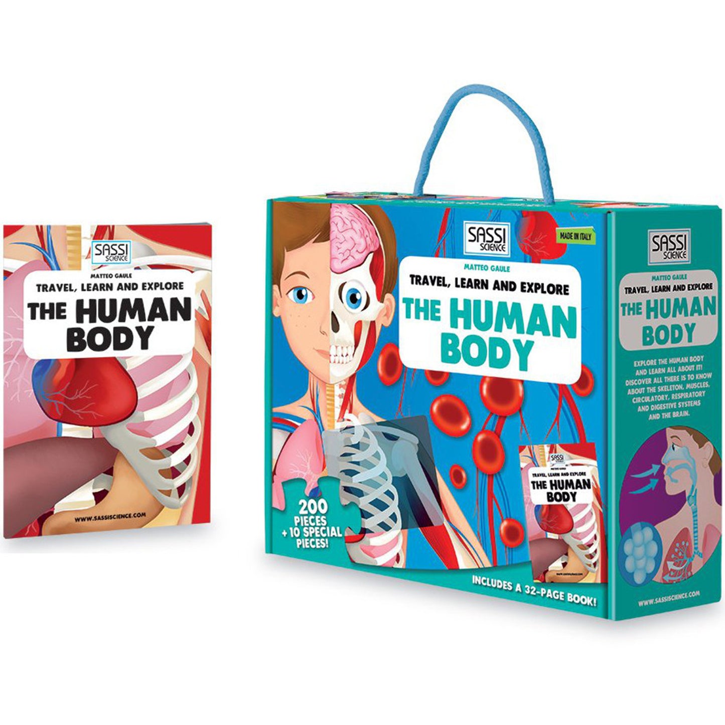 Sassi Human Body Learn and Explore with Puzzle and Book