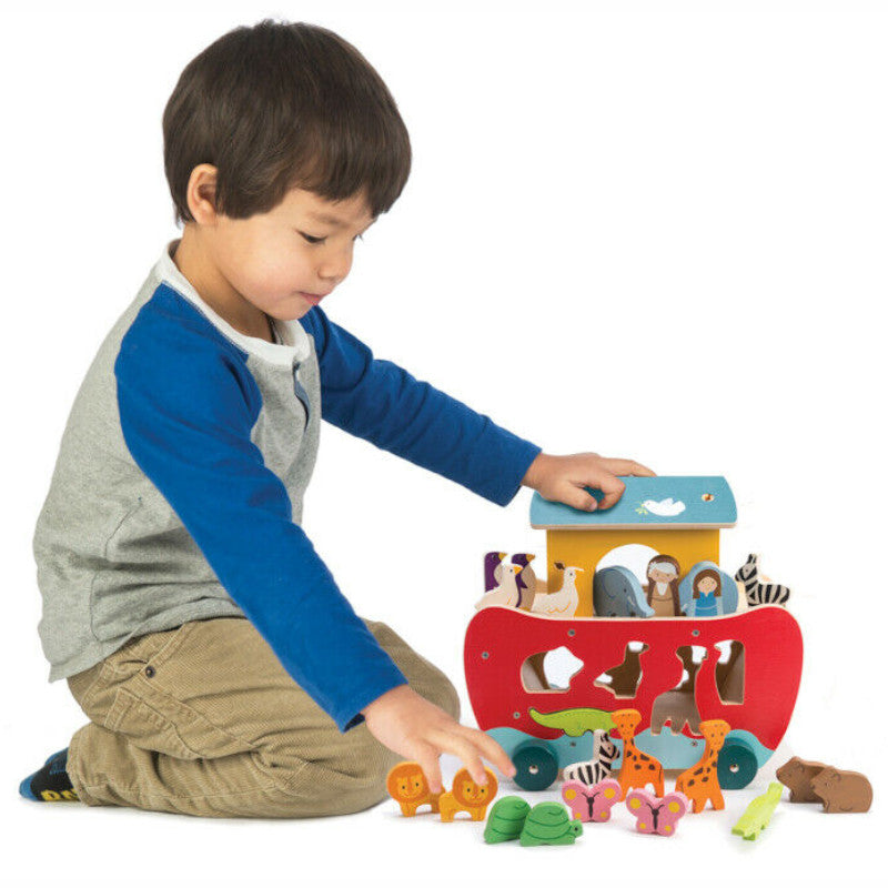 Tender Leaf Noah's Ark Shape Sorter Wooden 2