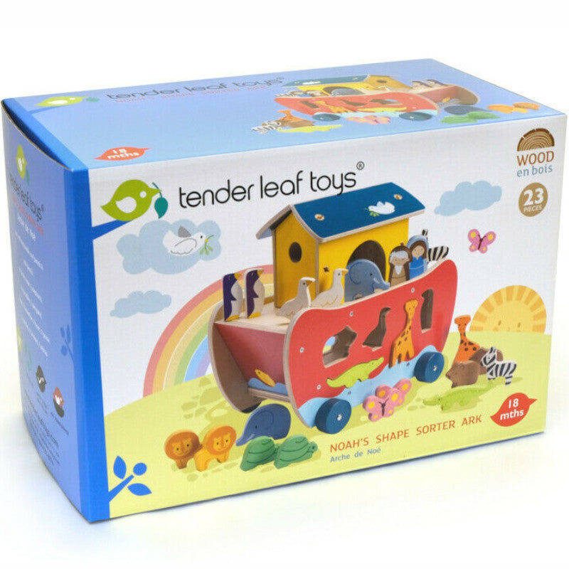 Tender Leaf Noah's Ark Shape Sorter Wooden