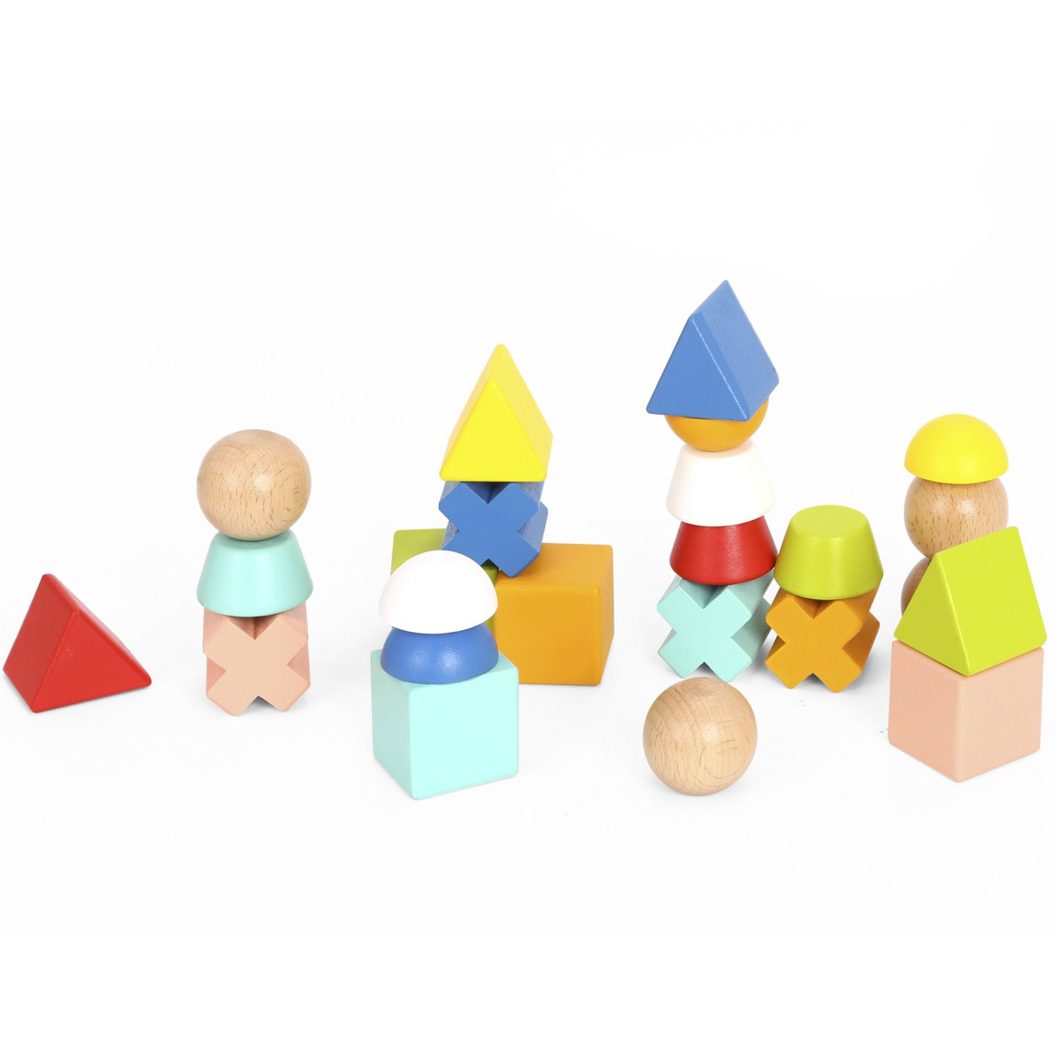 Tooky Toy Stacking Game 36pc with Patterns 4