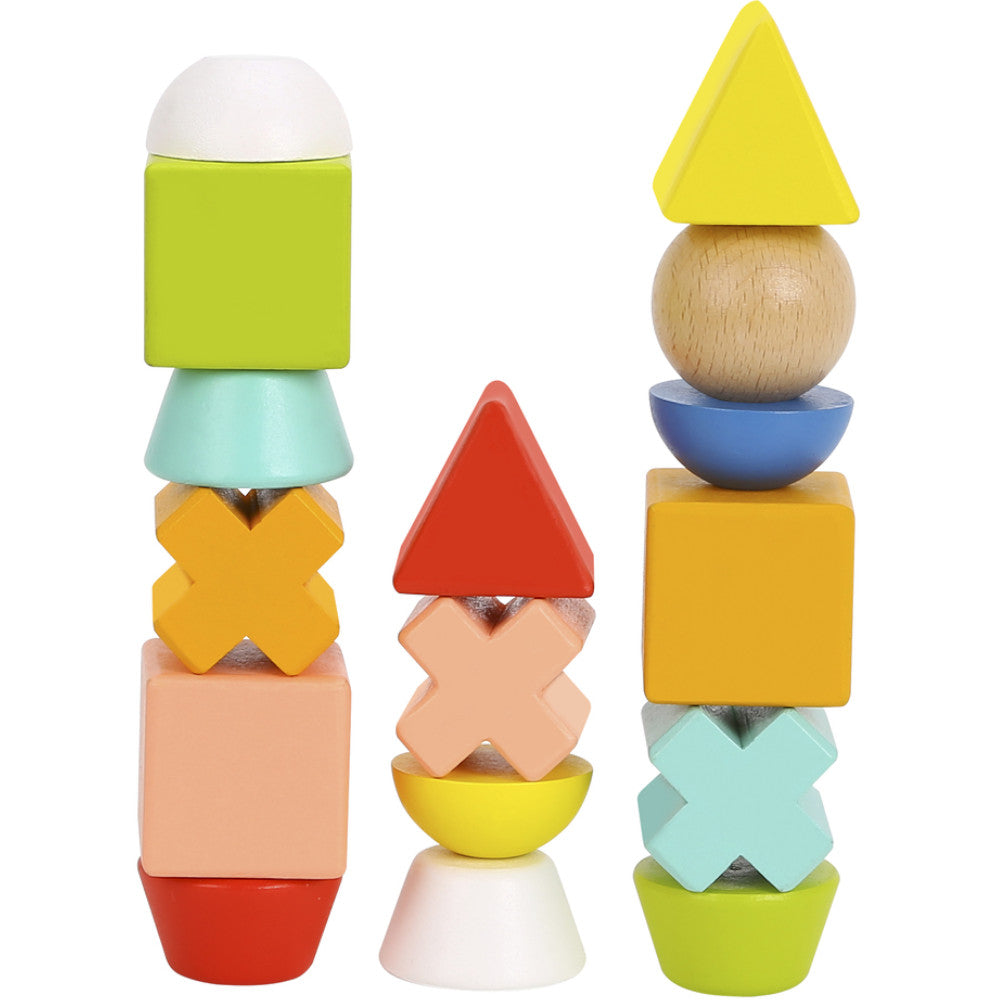 Tooky Toy Stacking Game 36pc with Patterns 2