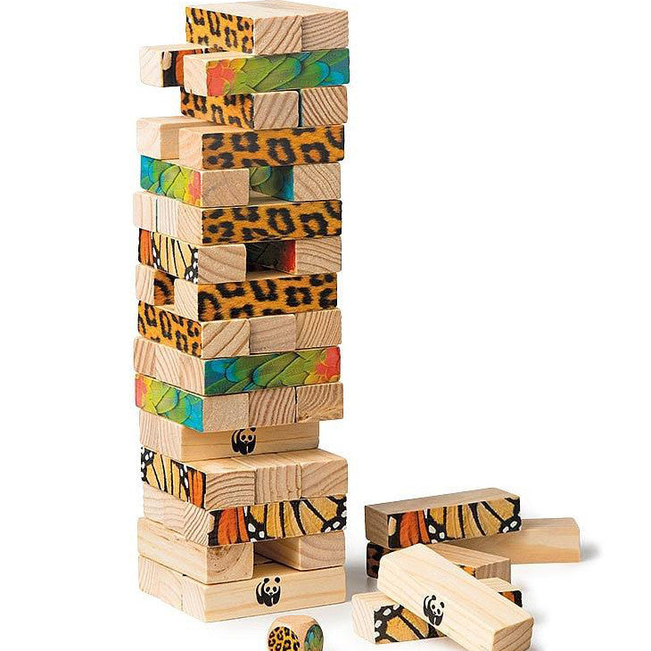 WWF Tumble Tower Tropical Game Wooden