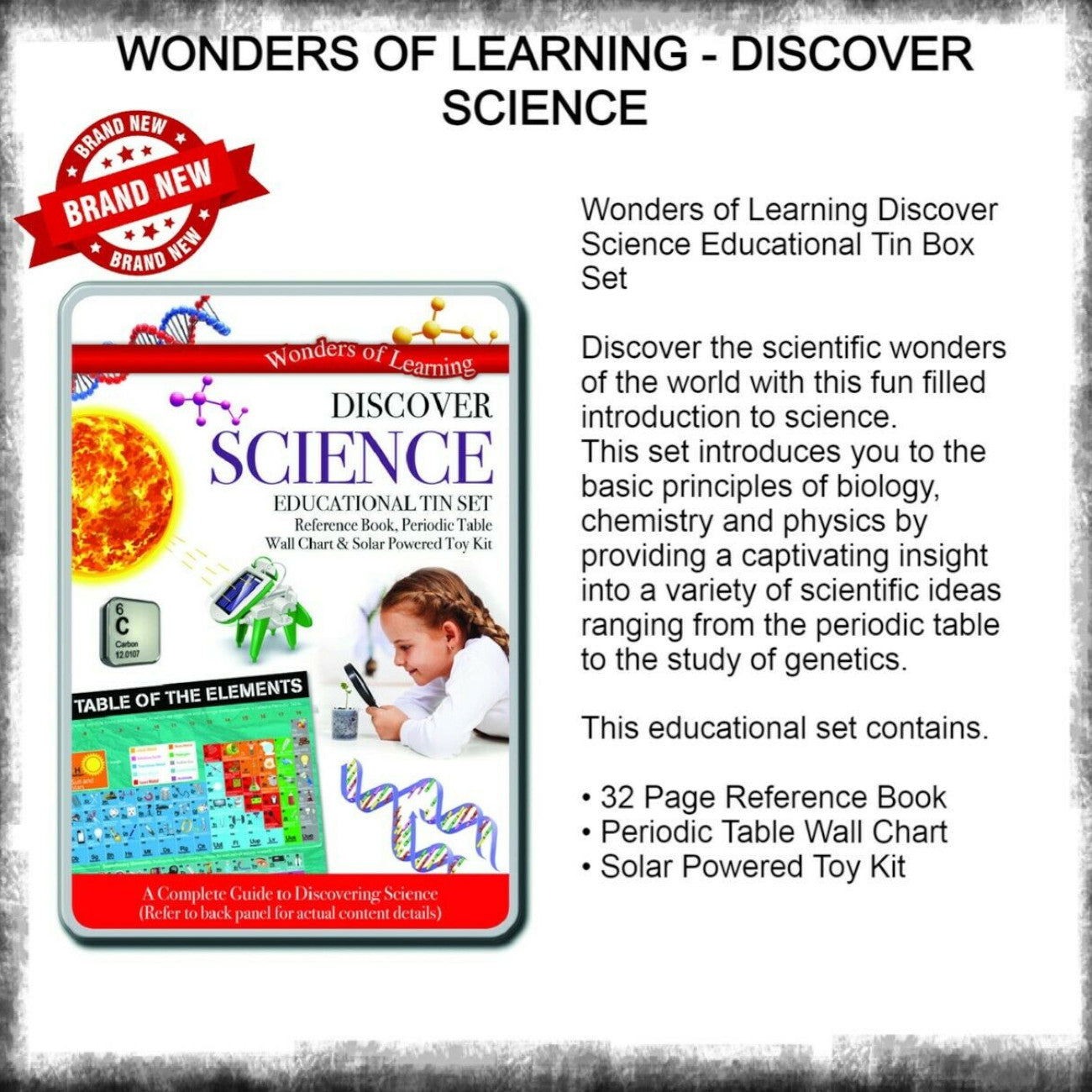 Wonders of Learning Discover Science in a Tin 2