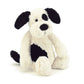 Jellycat Soft Toy Puppy Bashful Black and Cream Medium
