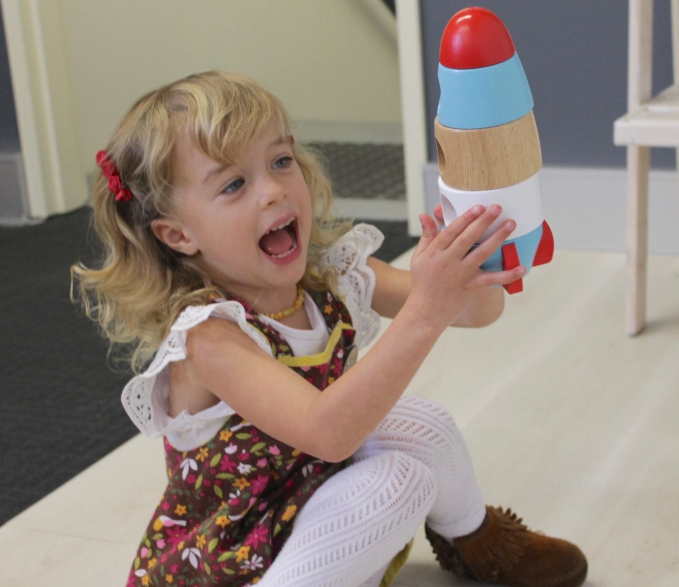 Discoveroo Magnetic Stacking Rocket Wooden - K and K Creative Toys