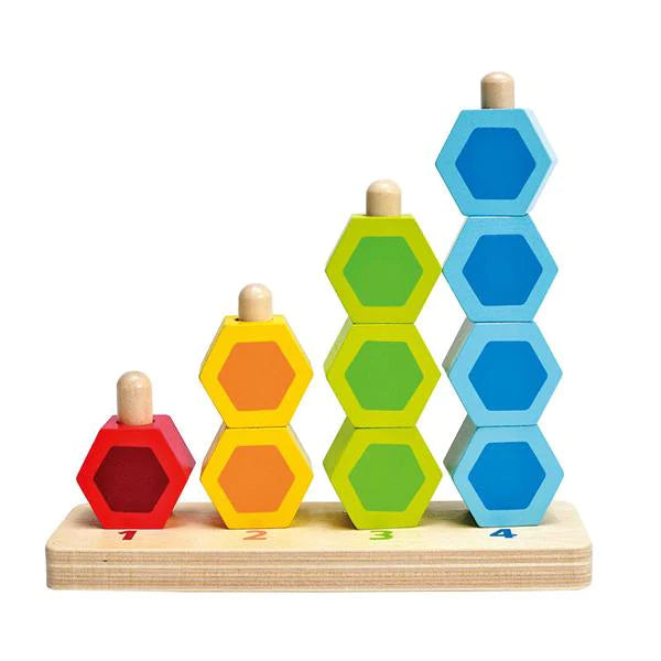 Hape Stacking Counter Wooden Toy