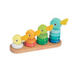 Janod duck family wooden stacking toy