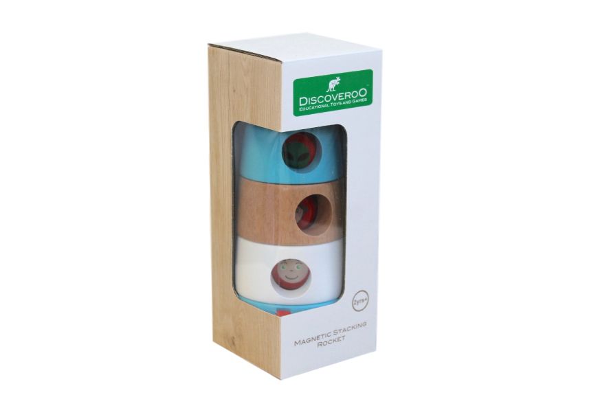 Discoveroo Magnetic Stacking Rocket Wooden