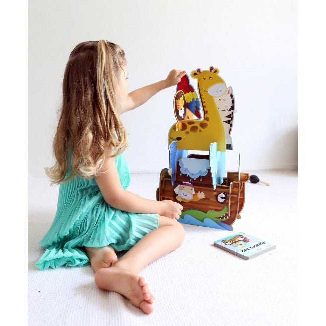 Sassi Junior Puzzle 3D Noahs Ark 12pc with Book 2
