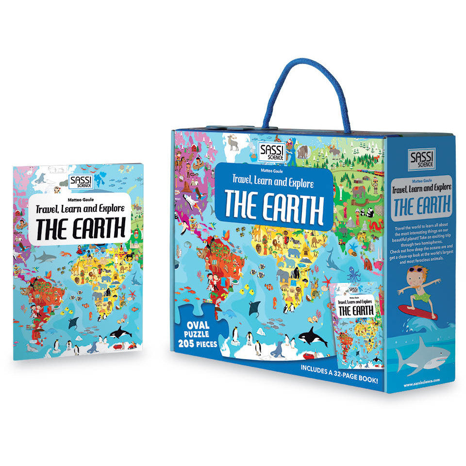 Sassi Science Puzzle Explore the Earth 205pc with Book