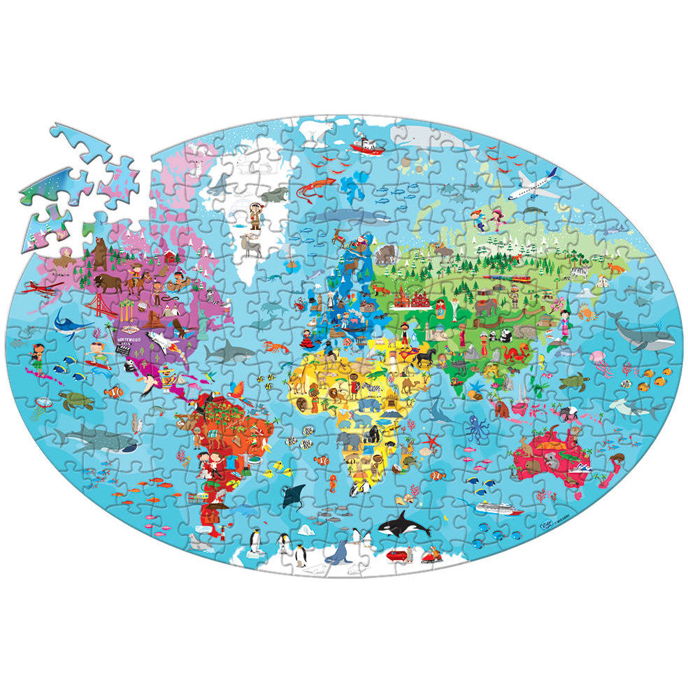 Sassi Science Puzzle Explore the Earth 205pc with Book 2